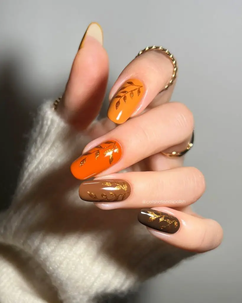cozy fall nail ideas