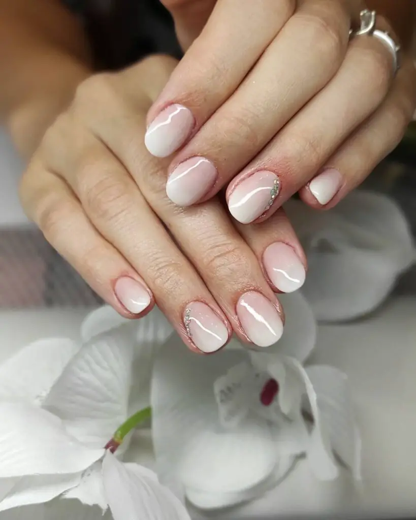 bride wedding nail designs