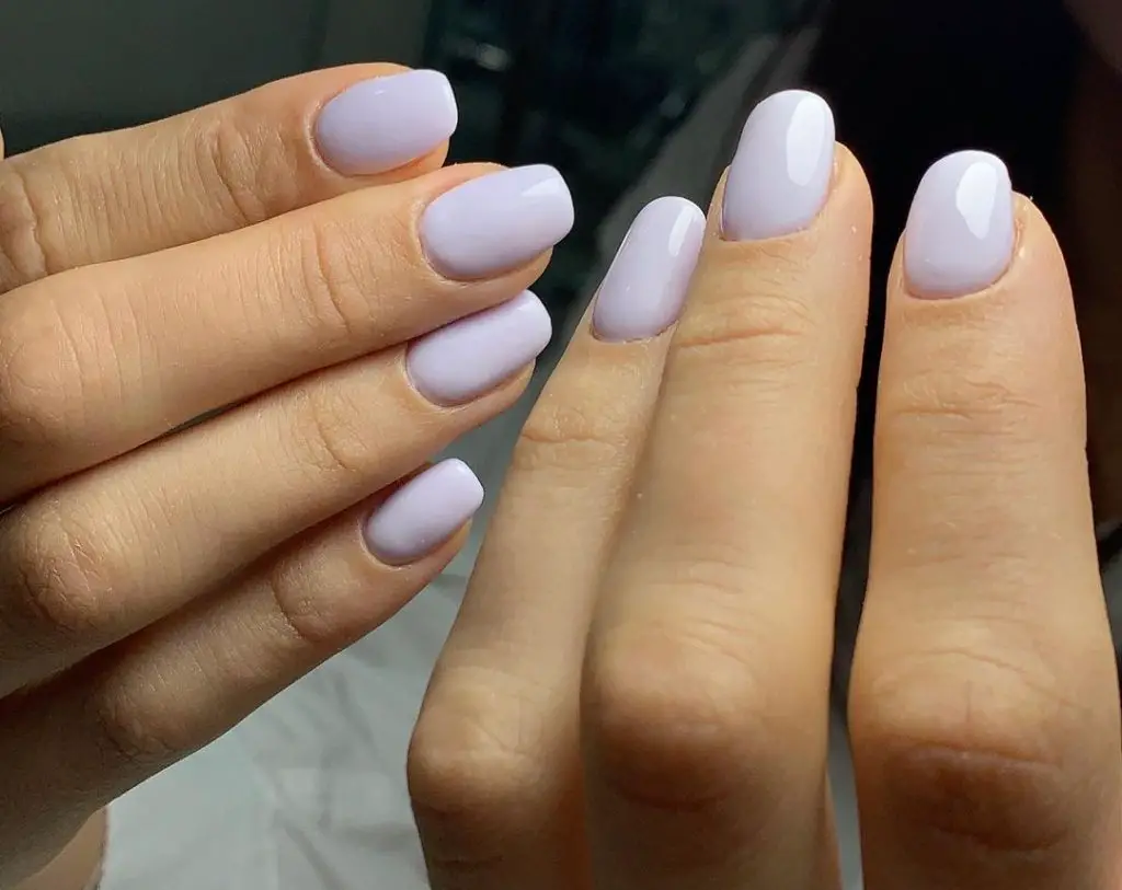 Purpleish nail for wedding 