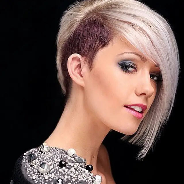 30 Casual Short Haircut for Women ~  Long Pixi Shaved Side