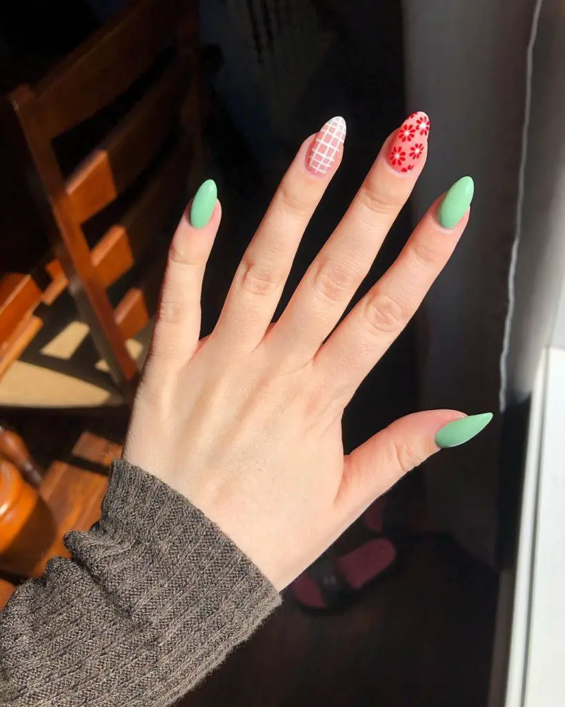 Simple easter nails 