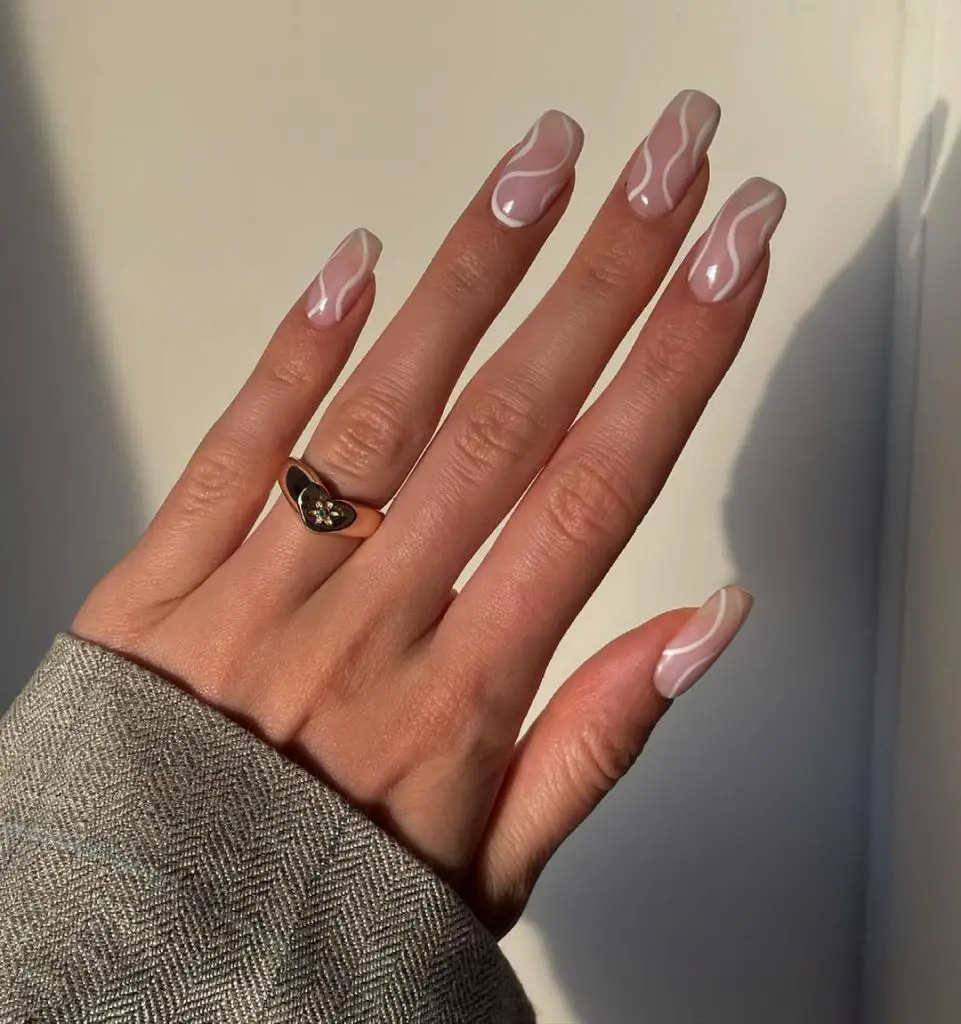 Swirl nail designs 