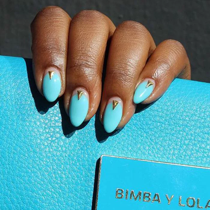  Best Nail Colors for Dark Skin ~Blue Sky Nails Color