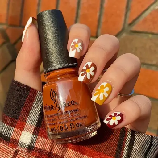 brown nails inspo