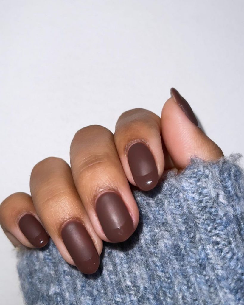 brown nail designs 