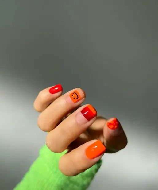 Burnt orange nail ideas