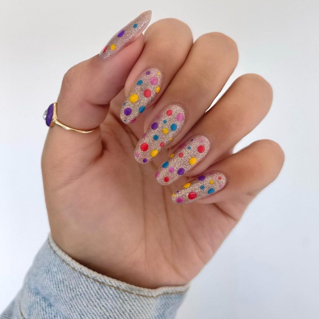 Polka dots nail designs | Fall Nails 2022 ~Morningko