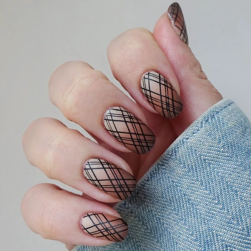 simple brown nail designs 