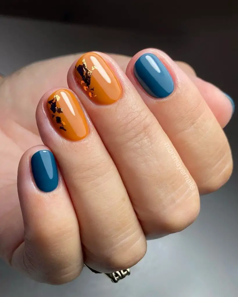 Orange nail ideas | nort nails 