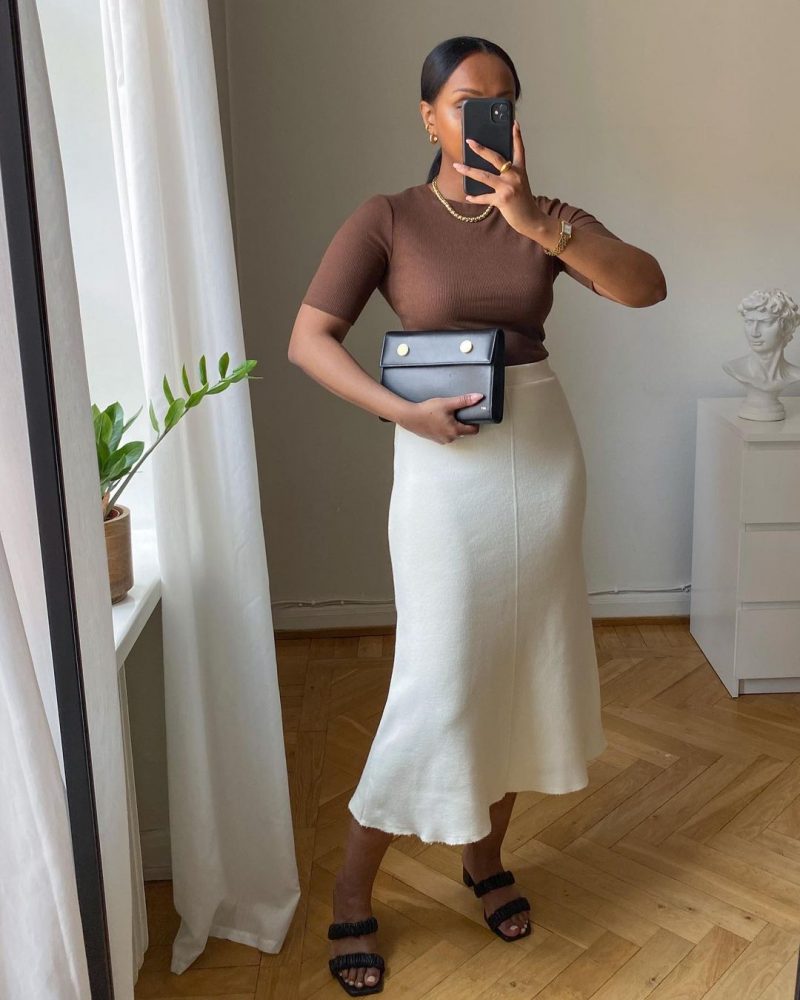 How to wear midi skirt: tips and inspirations for your looks - MorningKo