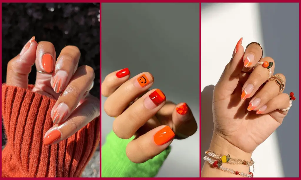 Orange nail ideas