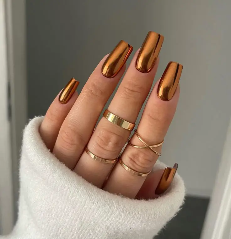 chrome copper nails 