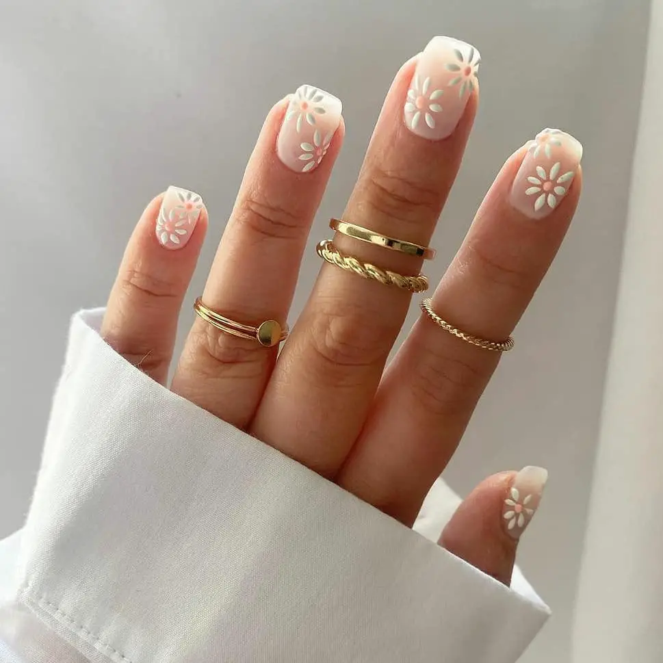 spring simple nails