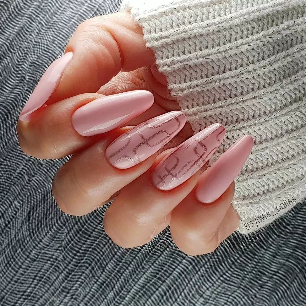 Pink nail ideas for February nail art inspiration