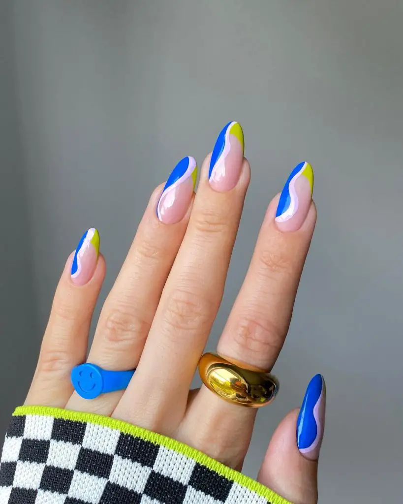 wavy nail designs