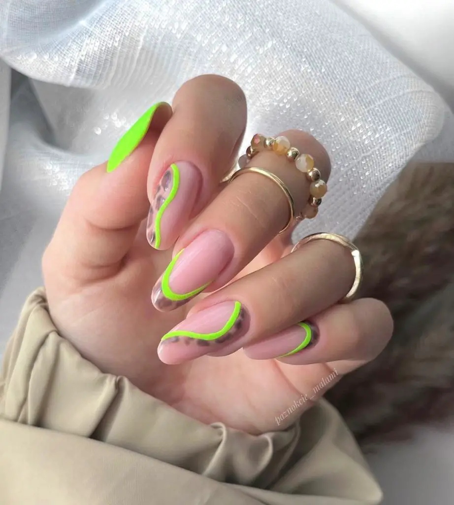 neon green nail ideas