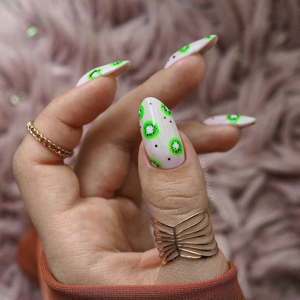 kiwi fruit nails