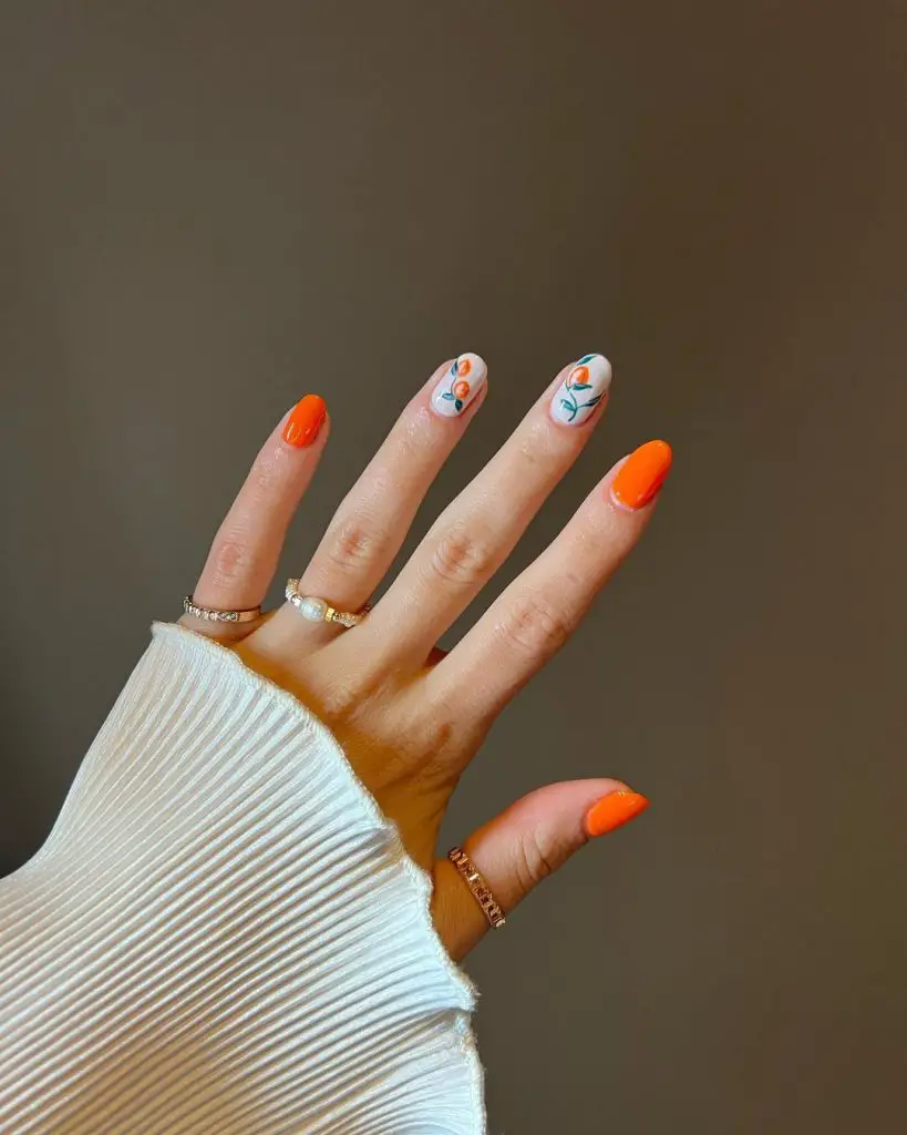 oranges nails