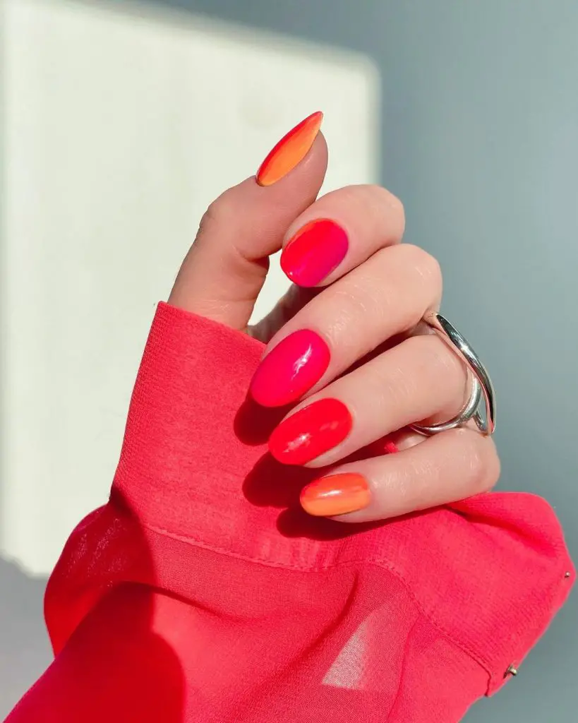 range red nail inspo