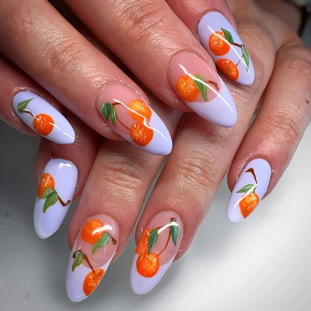 oranges nails