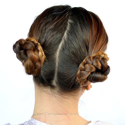 Braided Space Buns