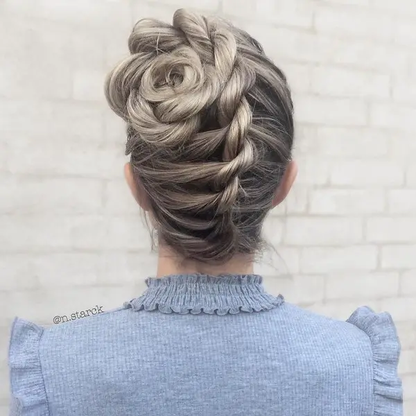 Braided High Buns