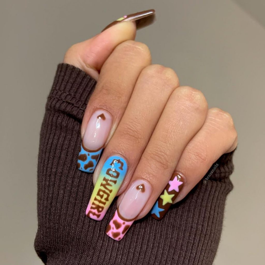 Cowgirl nails inspo