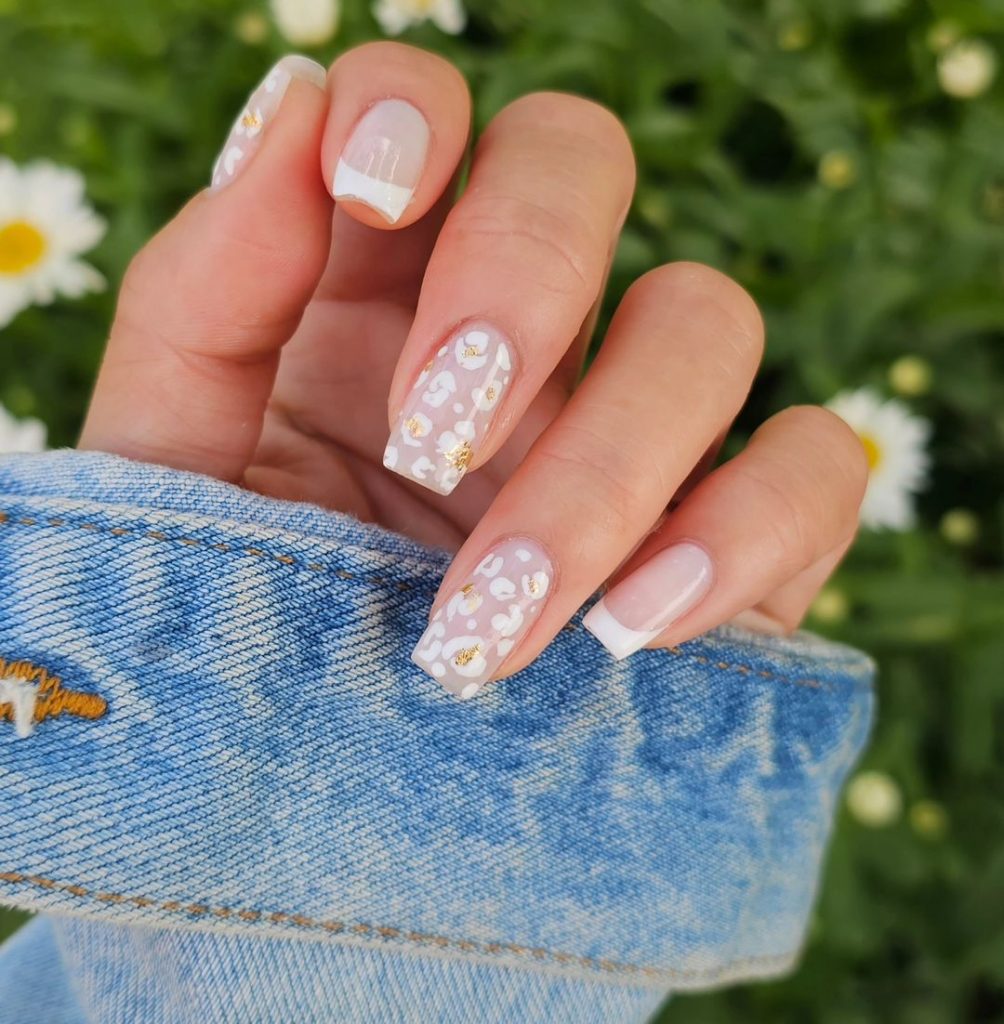 white french tip nails