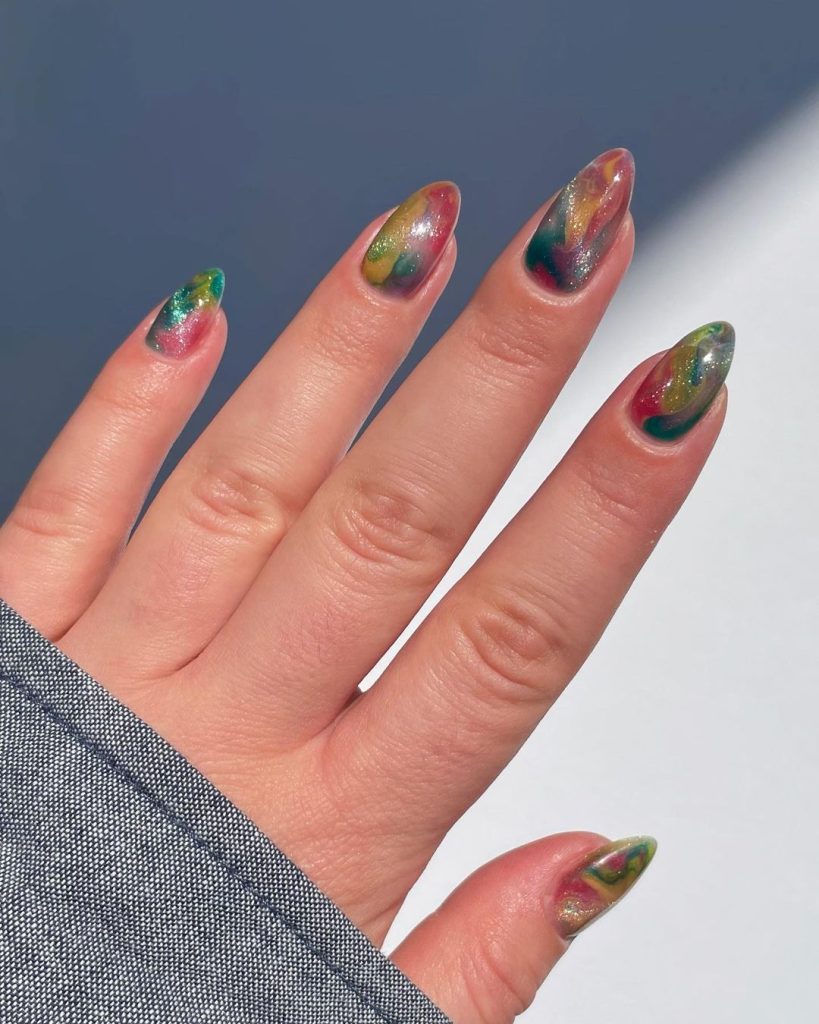 Galaxy nail art ideas