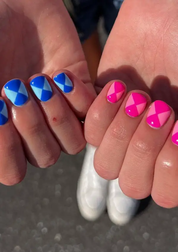 40 Cooling Blue Nail Designs For Summer