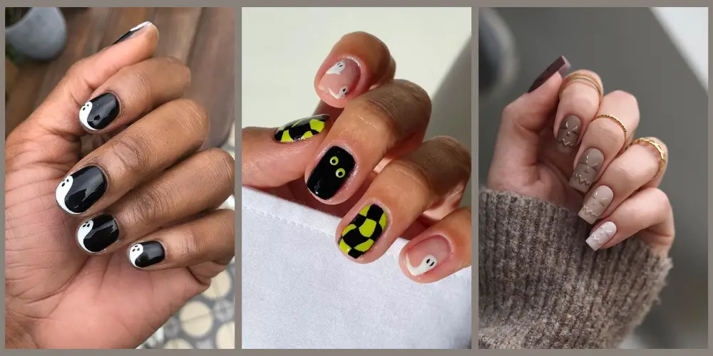 33 Scary Cute October Nails For Spooky Season