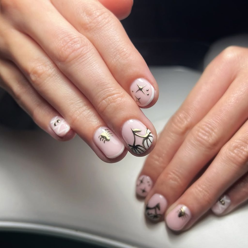 spooky halloween short fall nail ideas