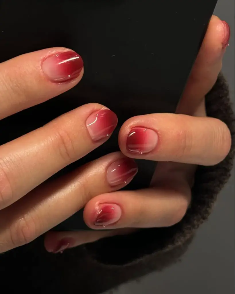 Vampy red nails