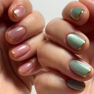 two tones january nail designs