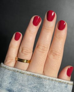 red winter nail designs