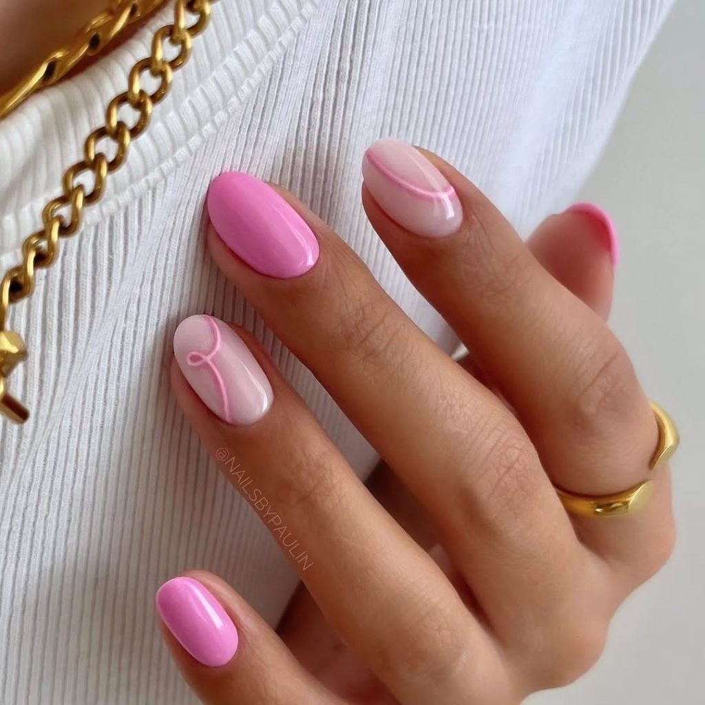 pretty pink nail designs