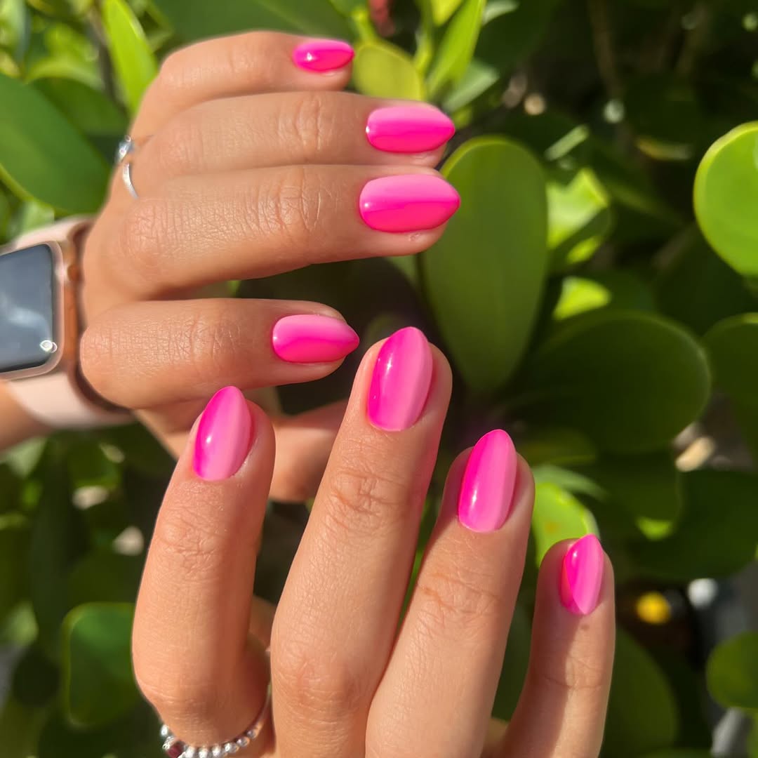 ombre pink nail designs