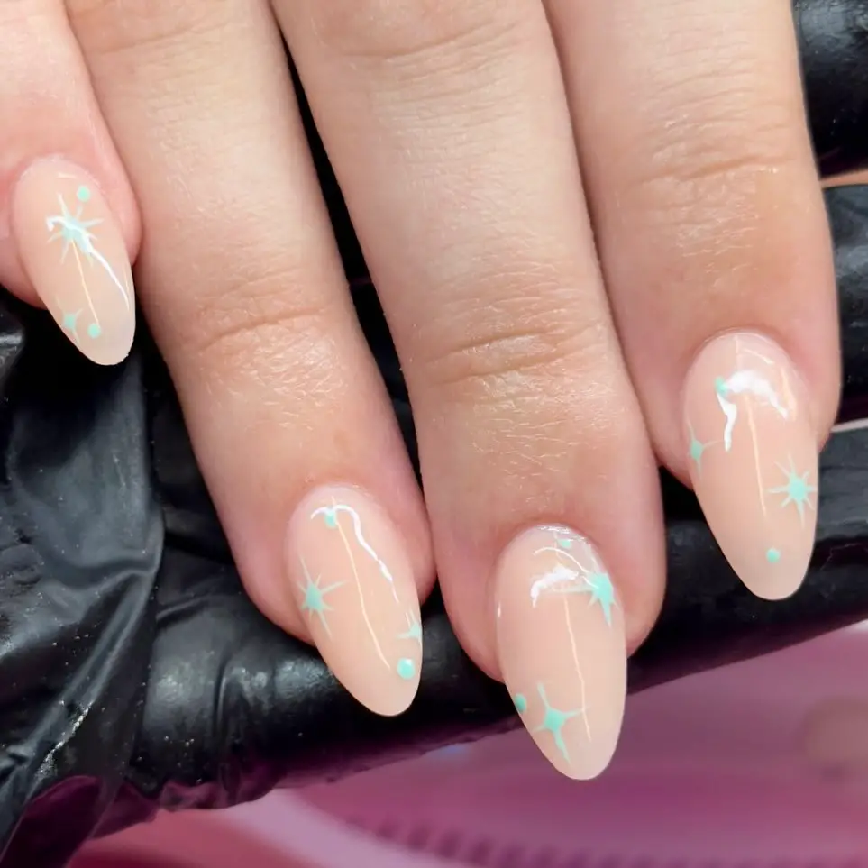 minimalist mint nail designs