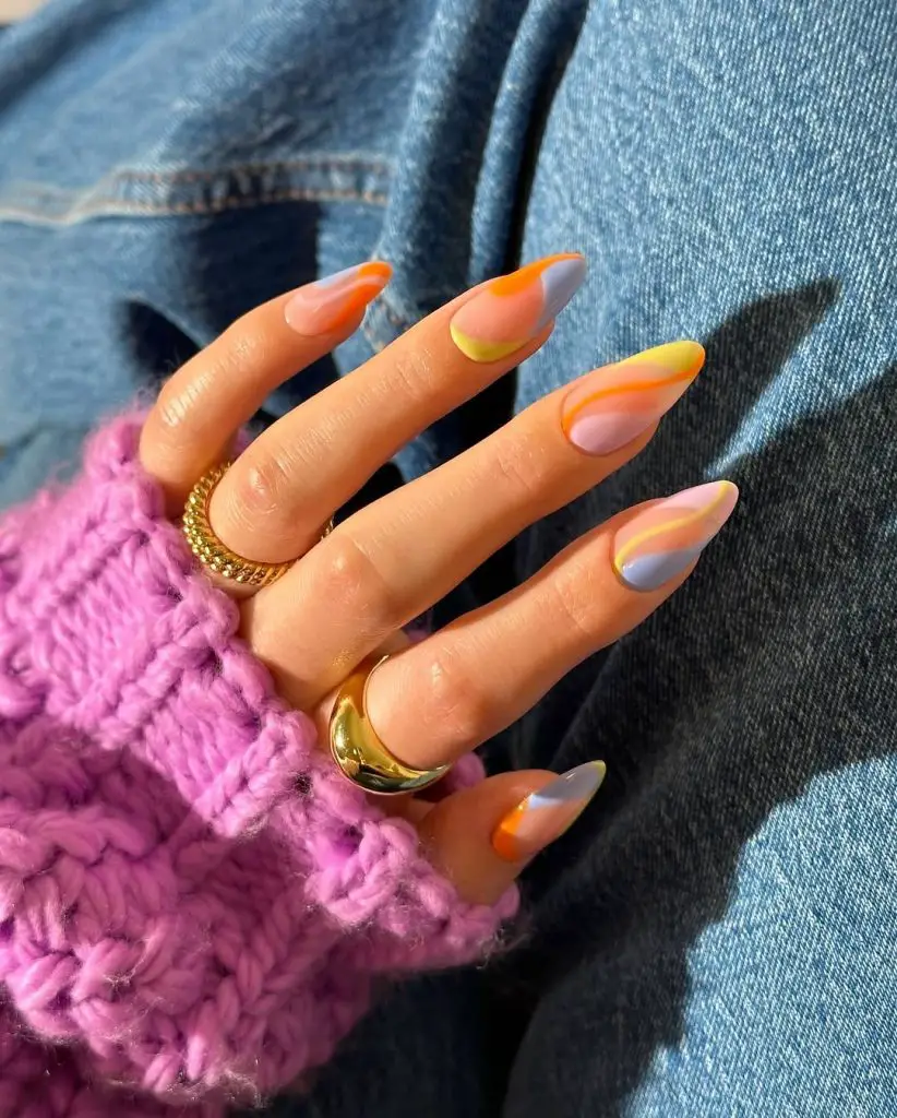 abstract spring nails