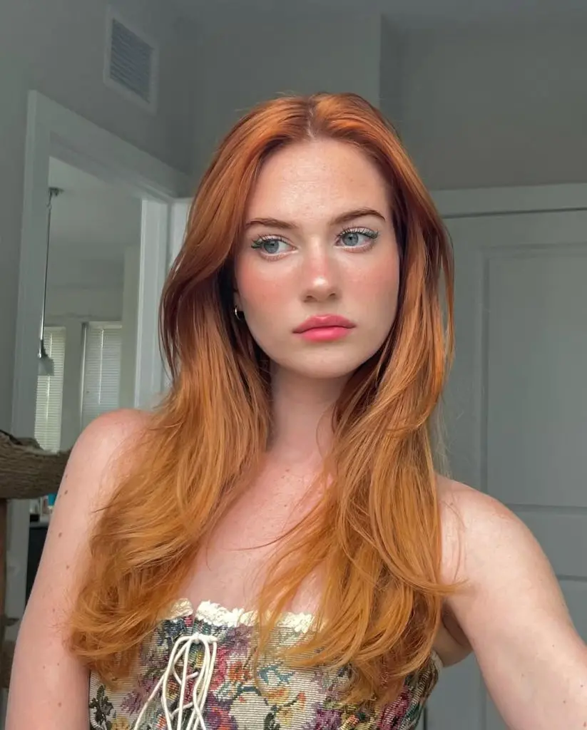 sunkissed auburn hair color for summer hair 2025