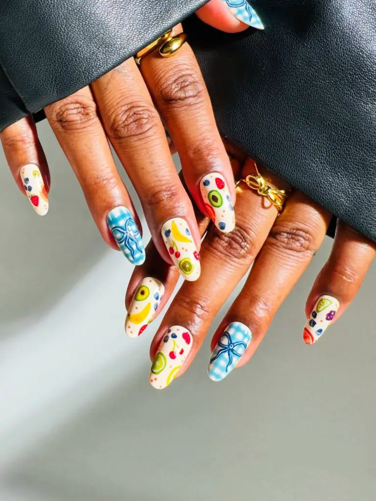 fruit inspired nail ideas for august look 
