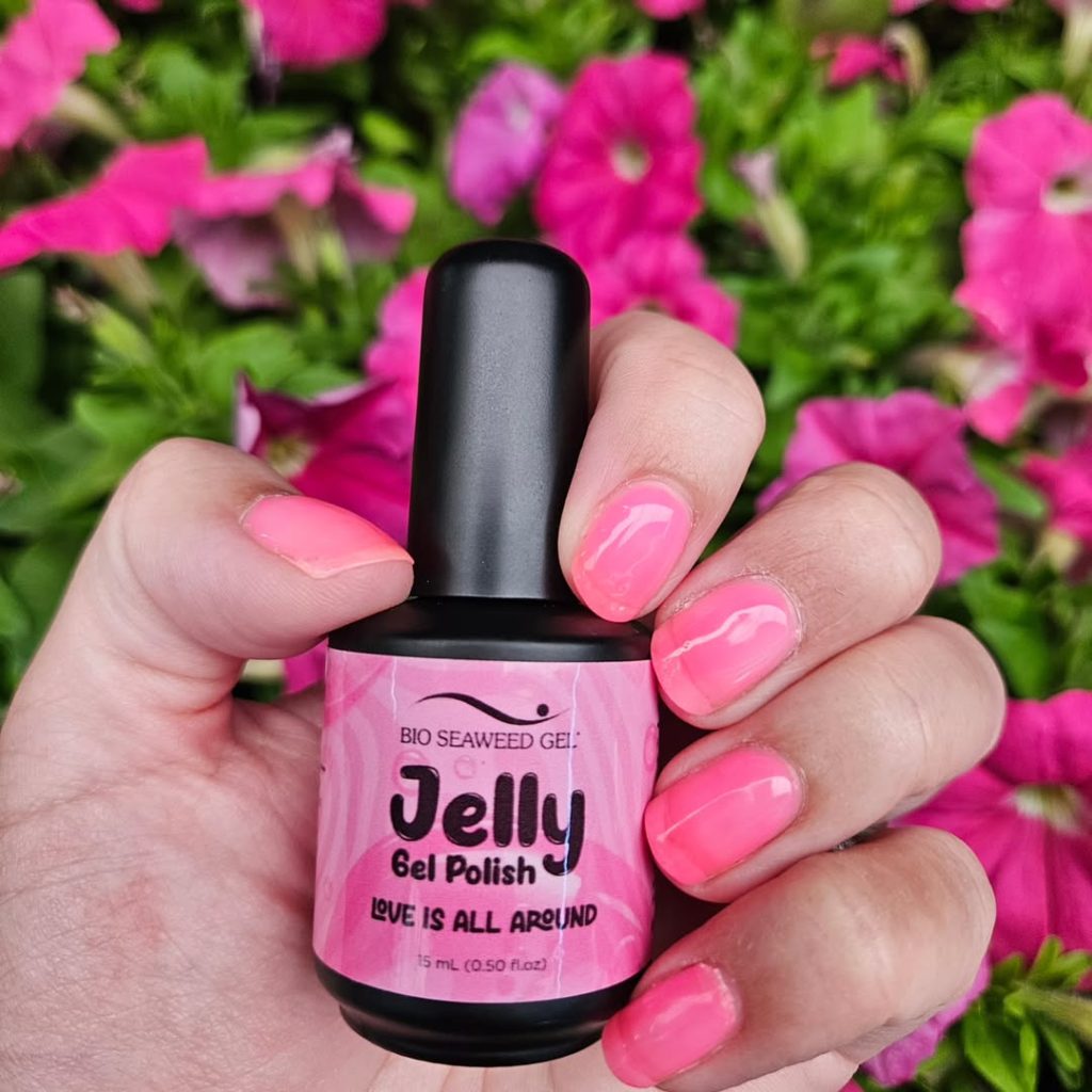 pink august nails