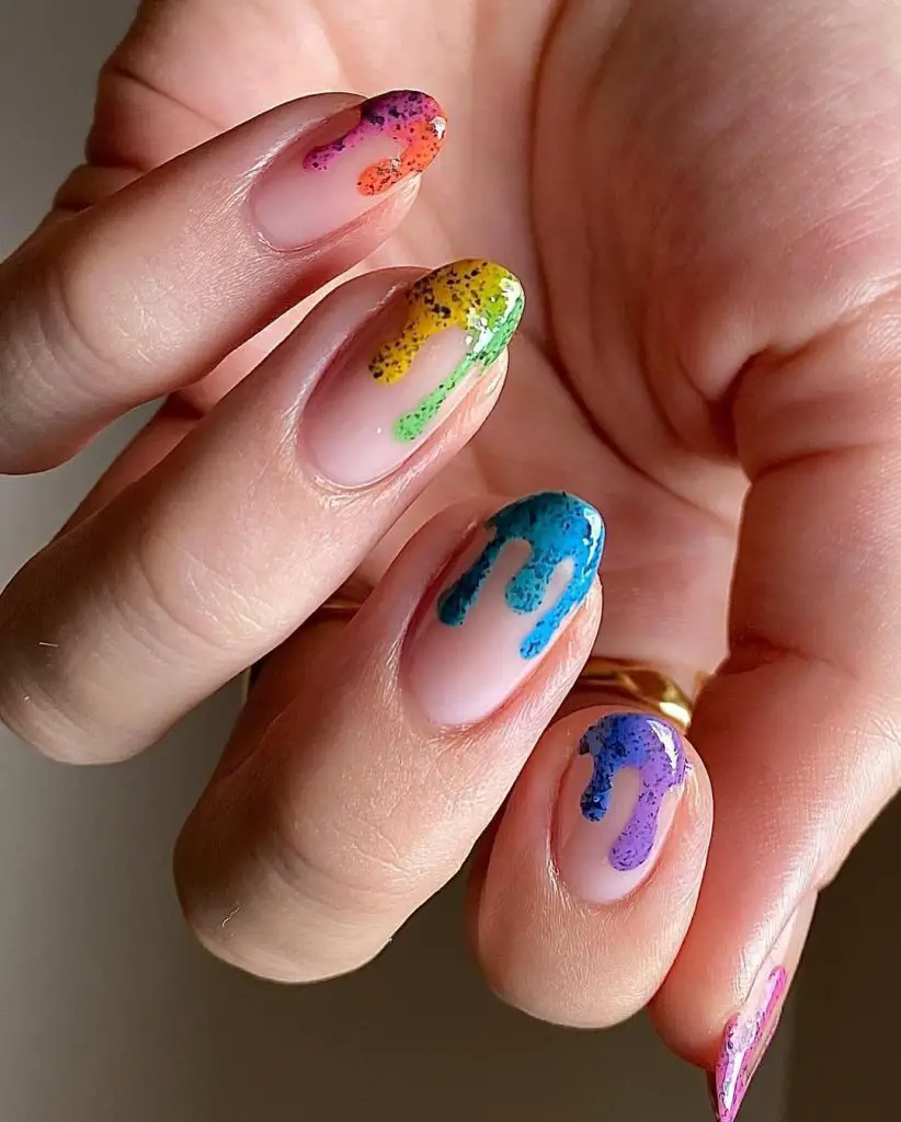 summer flame nails