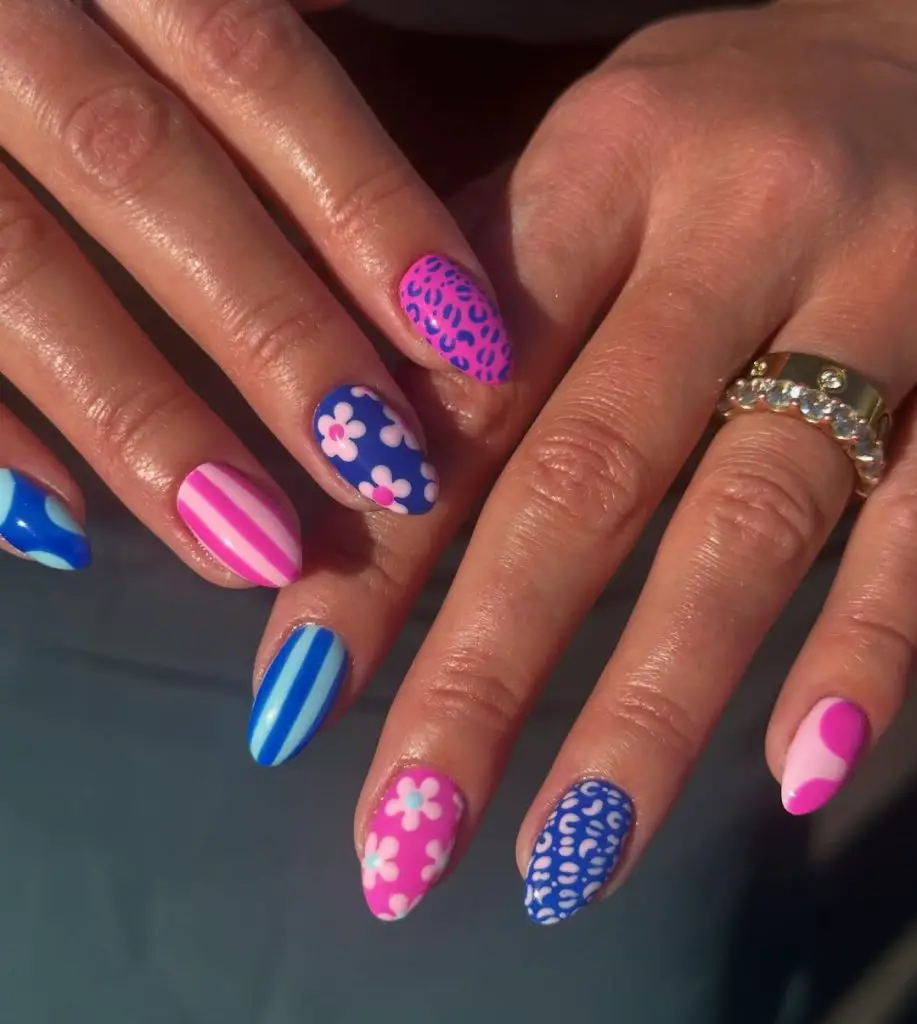 striped nail ideas
