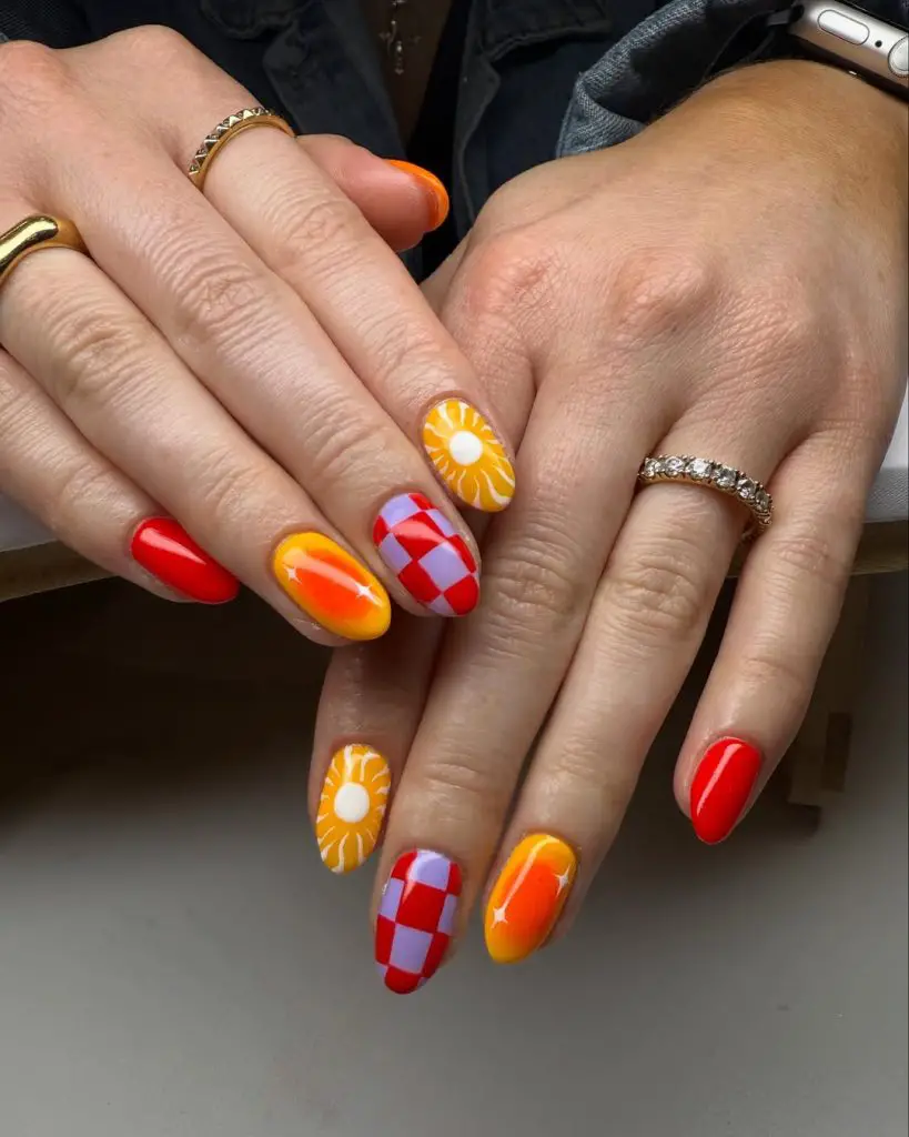 summer festival nail art designs