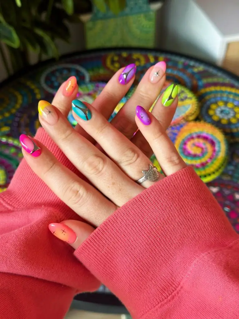 ✨supernova girl nail art designs