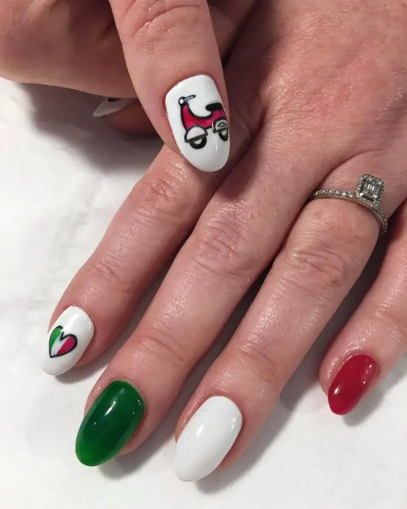 Italian vespa nails