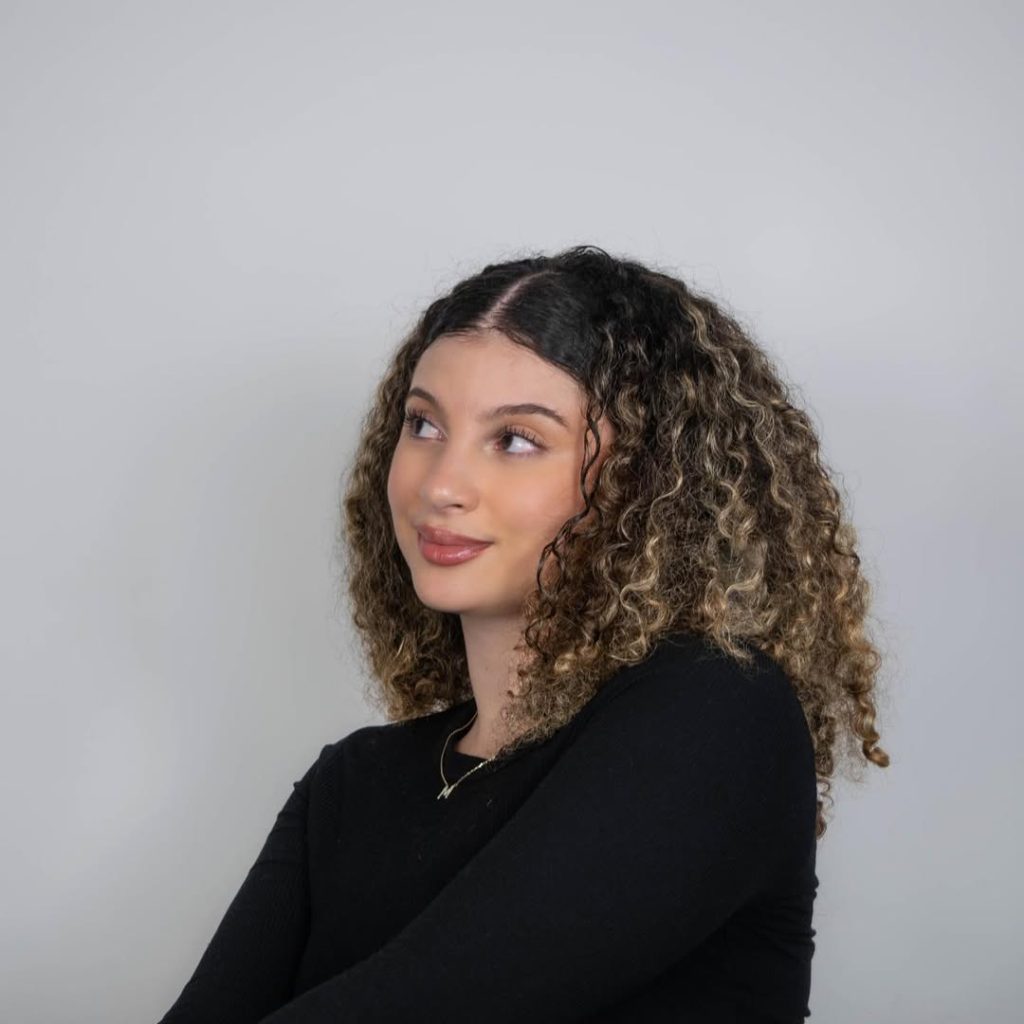 loose Curls with Slicked Front Hair