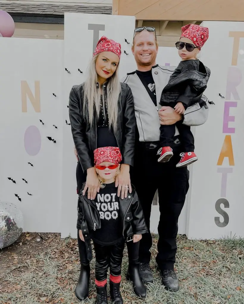 rocker costume halloween family