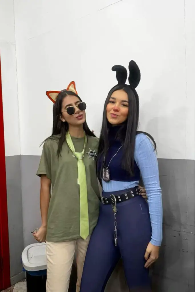 Fantasia zootopia halloween costume duo